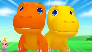 Five Little Dinosaurs, पाँच छोटे डायनासोर, Kids Rhymes and Dino Songs