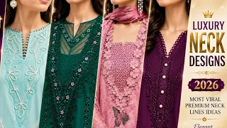 Luxury Neck Designs 2026 | Most Viral Premium Neckline Ideas | Elegant Designer Fashion 