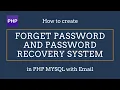 Recover forgot password - php MySQL