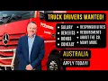 Truck Driving Jobs 2024 at Ron Finemore Transport Australia Salary Benefits Trucking Info Vlog