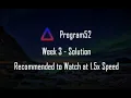 Pseudocode - Program52 Week 3 Solution