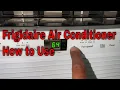 Frigidaire Air Conditioner How to Use ASMR