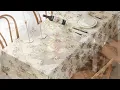 2023 New design printed plastic vinyl tablecloth PVC table cover pvc plastic table cloth