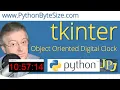 A Digital Clock built with Object Oriented Python and tkinter