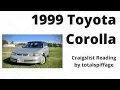 Reading 1999 Toyota Corolla Craigslist Ad