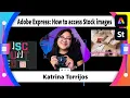 Adobe Express How to access Stock images