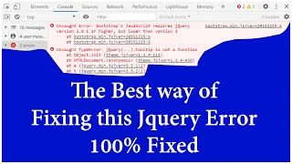 Fix Bootstrap s JavaScript requires jQuery version 1 9 1 or higher P2 Why does this error occur