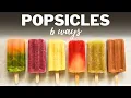 HOMEMADE POPSICLES How to Make Healthy Popsicles at Home 6 Easy Recipes Flavours