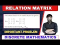 Relation Matrix composition in Discrete Mathematics Inverse complement DMGT