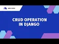 Django CRUD Operation