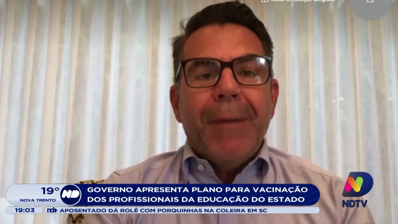 Governo apresentou plano para vacinação dos profissionais da educação do Estado