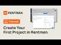 Rentman Tutorial How to Create Your First Project