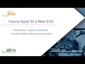 How To Apply for a New SCAC