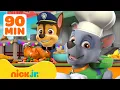 Download Lagu PAW Patrol's Animal Rescue Missions \u0026 Food Parties! 🐙🍗 | 90 Minutes | Nick Jr.