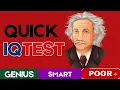 Quick IQ Test Advanced Intelligence Test How Smart Are You