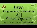 15 java programming All Bitwise Operators with example