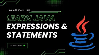 Expressions And Statements in Java