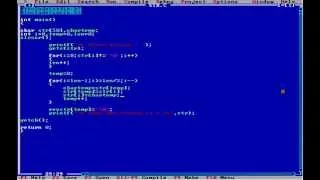 string reverse program in c without using another string