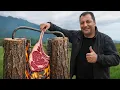 Lagu Juicy Steaks Sealed in Logs and Cooked Over Open Fire🔥