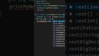 Java program print name function