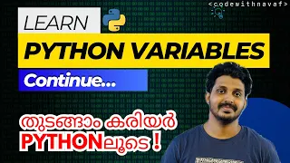 EP 04 PYTHON TUTORIAL Variable and Data Type in Python Career Python Malayalam High Income Job