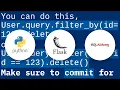 How to delete a record by id in Flask-SQLAlchemy