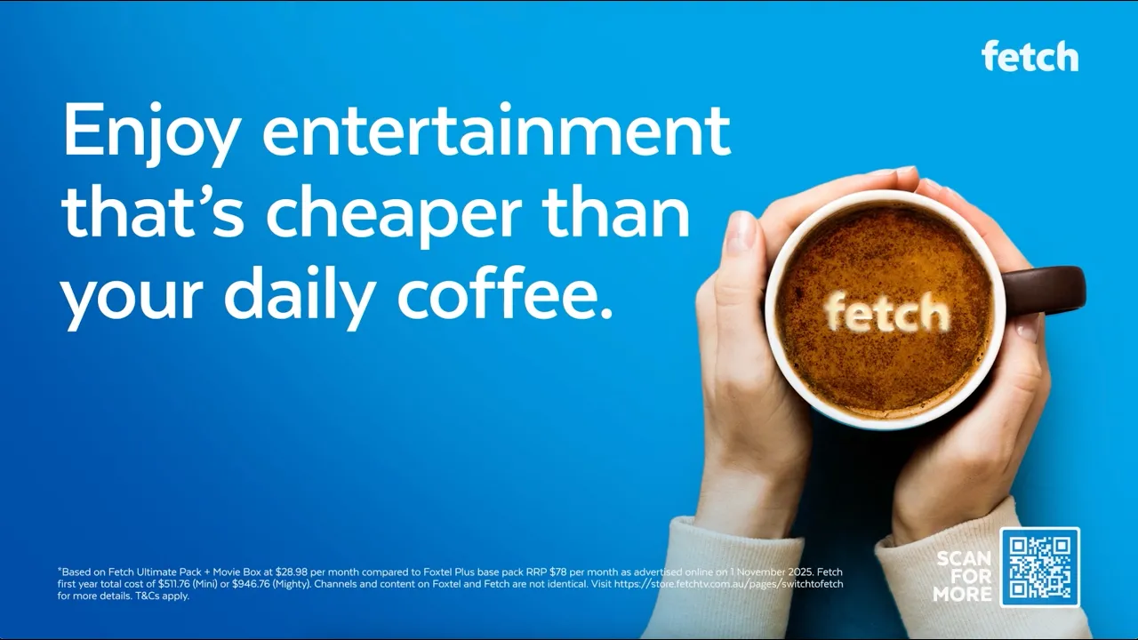 Fetch — Fetch - Entertainment Cheaper Than Coffee (YouTube video ad)