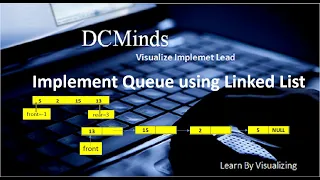 Implement Queue using Linked List Rear insertion