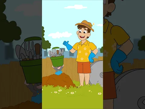 Jannik und der Maulwurf buddeln zusammen im Garten | Sing Kinderlieder