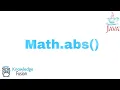 Math abs function in JAVA ICSE