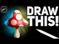 Let s Draw a Trippy Mushroom Easy Procreate Tutorial for