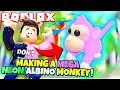 Making a MEGA NEON ALBINO MONKEY in Adopt Me Roblox