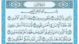 سورة التين مكتوبة ماهر المعيقلي Www Qoranet Net 