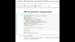 Day 59 PDF file protection using password
