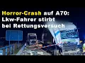Download Lagu Horror crash on the A70: Truck driver dies during rescue attempt – tanker caught fire!