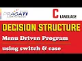 C Programming Menu Driven Program using Switch and Case