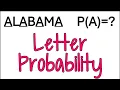 Probability with Letters of a Word Single Event Compound Probability