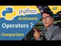 Operators in Python Arithmetic and Comparison Operators Python tutorial for beginners lesson - 8