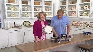 Temp-tations Floral Lace or Old World 20-pc Basketweave Dinnerware Set on QVC