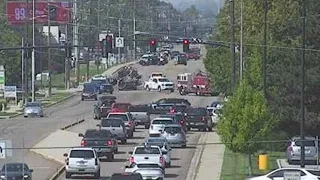Section of Overland Road closed in Boise due to water line break