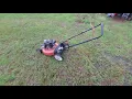 How to fix a lawn mower with a stuck pull cord