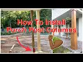 How To Properly Install Porch Post Columns