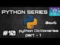 PYTHON DICTIONARIES PART 1 PYTHON PROGRAMMING SERIES PYTHON IN TELUGU AREEV TECH