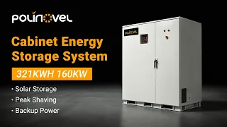 321KWH 160KW High Power Outdoor Cabinet ESS | Polinovel
