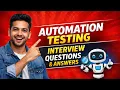 Automation Testing Interview Questions and Answers for Beginners and Experts