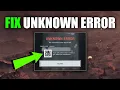 How To Fix Battlefield 6 Unknown Error 1 85008S 20123264140 PS5 Best Method