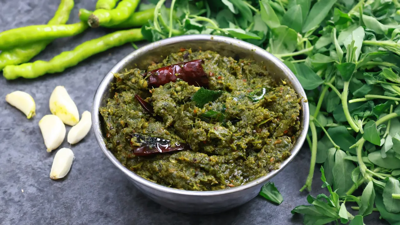 Menthukura Pachadi            Fenugreek Chutney