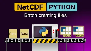 How to batch create NetCDF files in Python