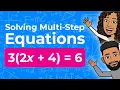 How to Solve Multi-Step Equations Solving Equations Algebra 1 Partners in Prime