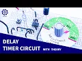 Adjustable Auto On Off delay timer circuit on Breadboard 555 Timer project